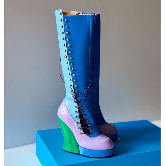 Grand National Tall Platform Boot. Fluevog. - Picture 2 of 8